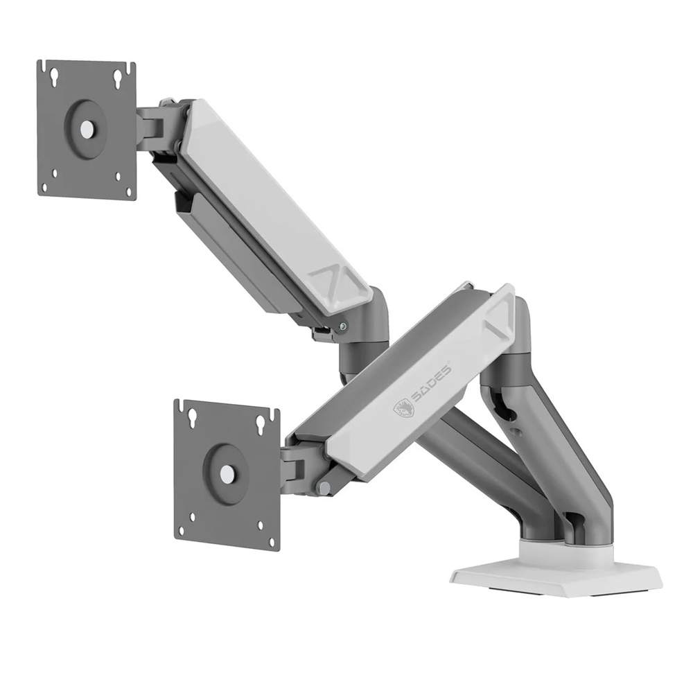 Sades Viper SA-MS01 Dual Monitor Mount Arm White Sades Viper SA-MS01 Dual Monitor Mount Arm White
